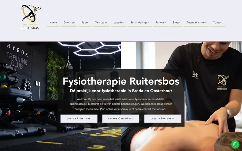 Homepage van Fysiotherapie Ruitersbos